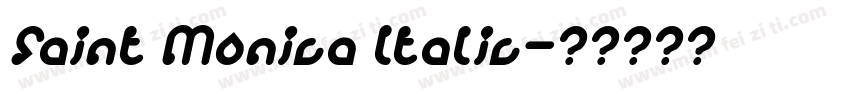 Saint Monica Italic字体转换